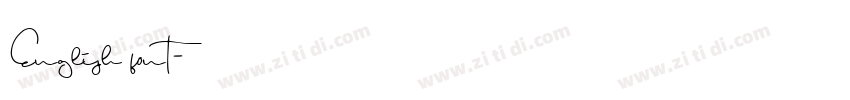English font字体转换